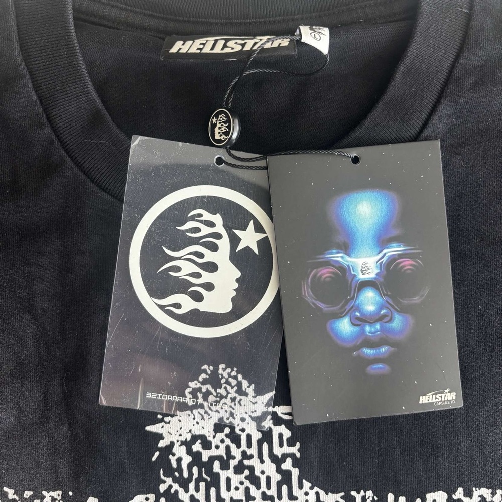 Black Graphic T-Shirt with Unique Design - Picture 3 of 5
